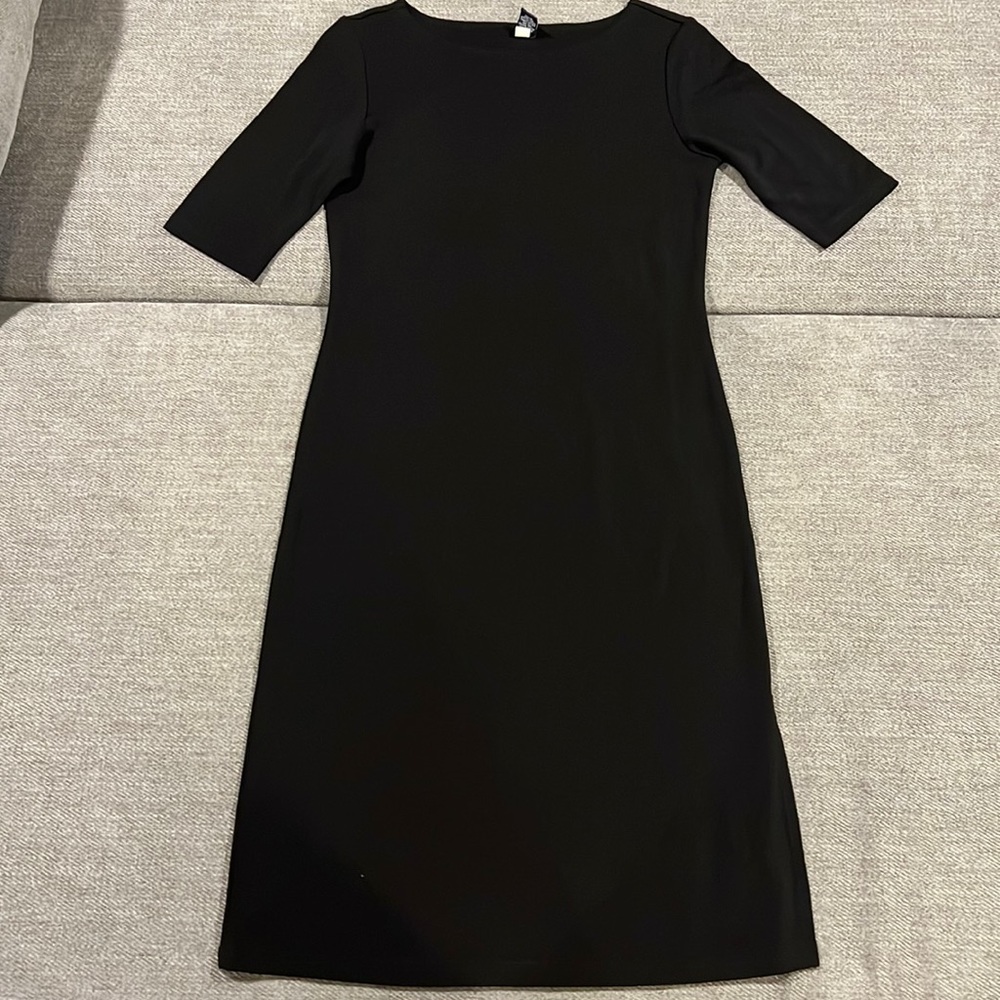 Gap Black Matte Jersey Dress Medium